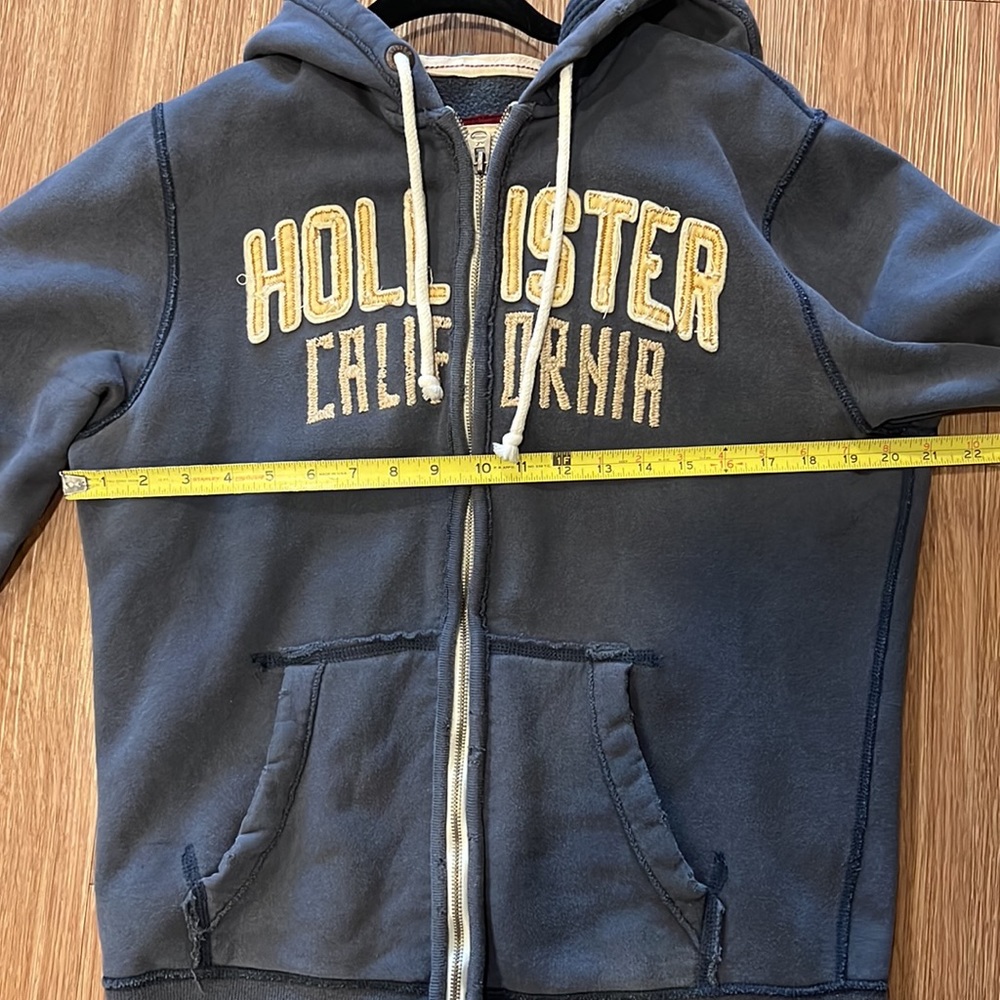Vintage Y2k Hollister Full Zip Jacket | Medium | Drawstring hood - Picture 6 of 6